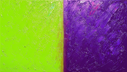 Acid Divide – Limited Edition Abstract Art lime and lilac