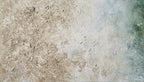 Chalk Current abstract artwork with textured cream and weathered stone fields transitioning into muted teal-blue at the right