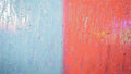 Frost & Coral icy blue and coral textural abstract artwork
