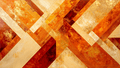 Golden Convergence abstract geometric artwork with amber, crimson, gold and cream diagonal bands