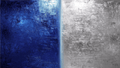 Midnight Steel ink-blue and silver industrial abstract artwork